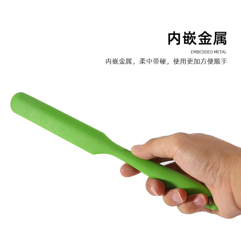 Factory in stock small macaron color small silicone long spatula cream smoothing knife long scraper easy to wash