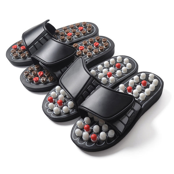 Source manufacturer massage slippers home couple summer sandals tai chi health acupuncture massage foot therapy shoes gift