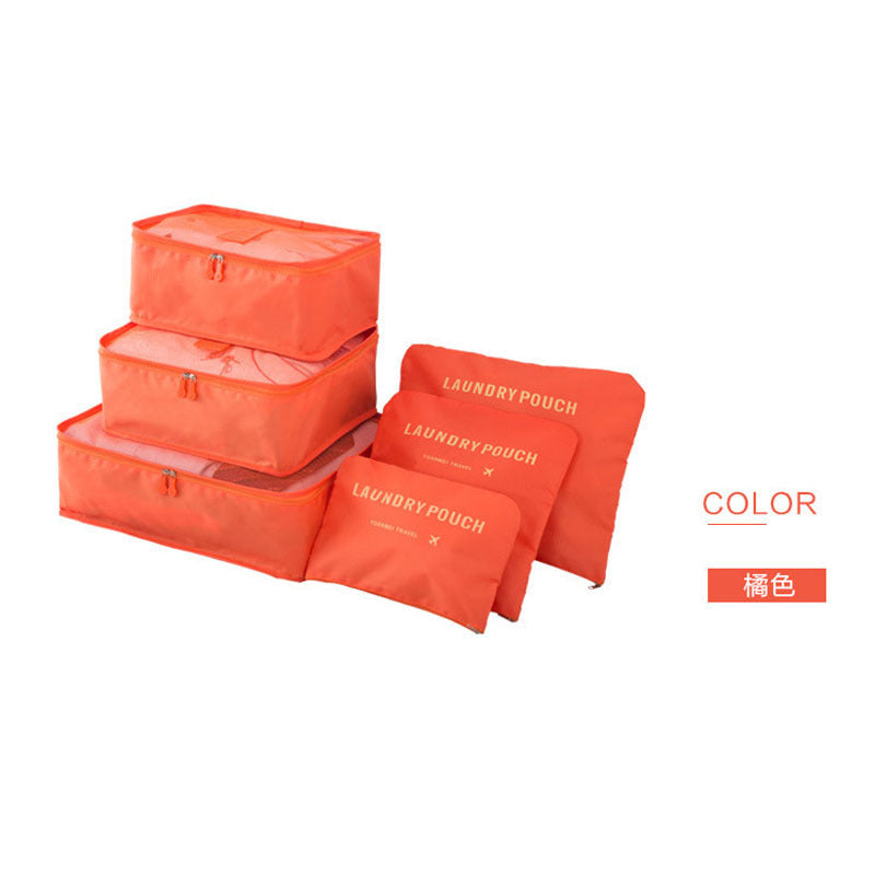 Spot wholesale six-piece set storage bag clothes storage bag travel supplies underwear bra finishing bag travel set