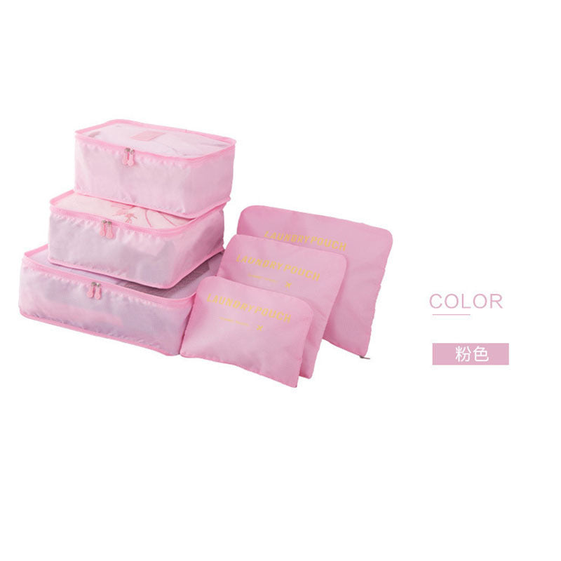 Spot wholesale six-piece set storage bag clothes storage bag travel supplies underwear bra finishing bag travel set