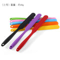 Factory in stock small macaron color small silicone long spatula cream smoothing knife long scraper easy to wash