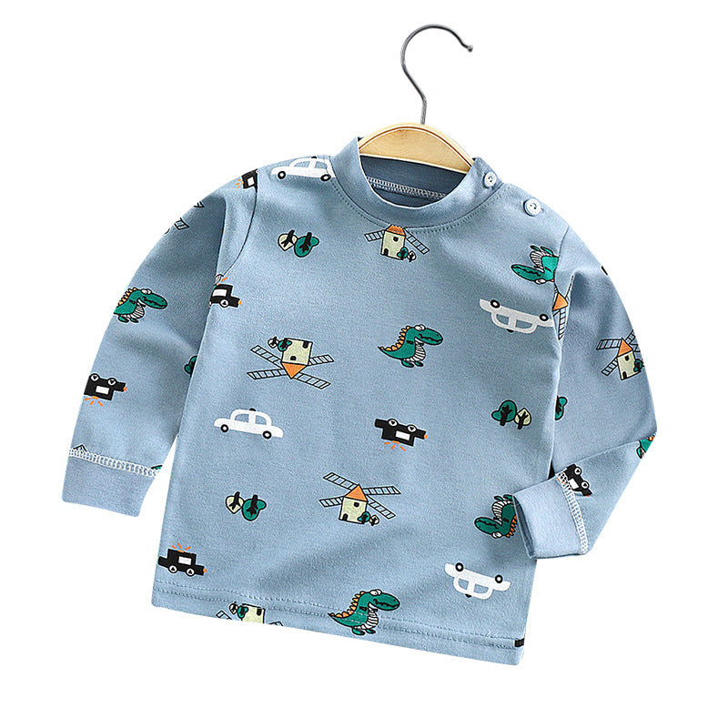 Dropshipping children's spring/autumn long-sleeve t-shirt, baby pure cotton undershirt, korean style infant top for boys and girls