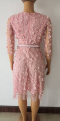 supply of african women's clothing cut out stereo flowers multi-color work clothing dress banquet dress fake two-piece dress