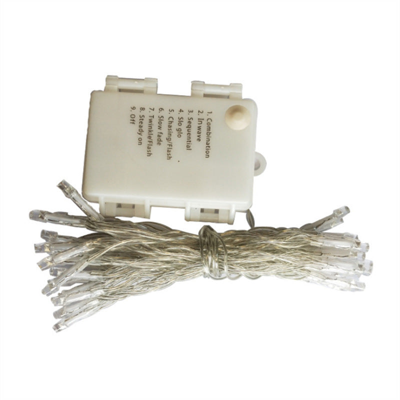 Outdoor waterproof LED lantern string star battery USB light string Christmas wedding decoration battery box lantern string