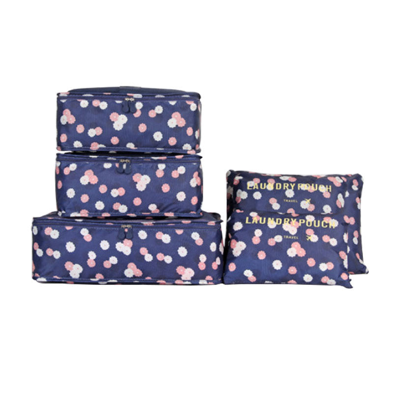 Spot wholesale six-piece set storage bag clothes storage bag travel supplies underwear bra finishing bag travel set
