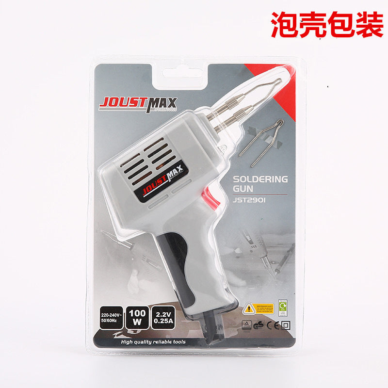 Electric soldering gun set, fast electric soldering gun set 100W solder gun, industrial grade high-power electric soldering gun, Luo iron