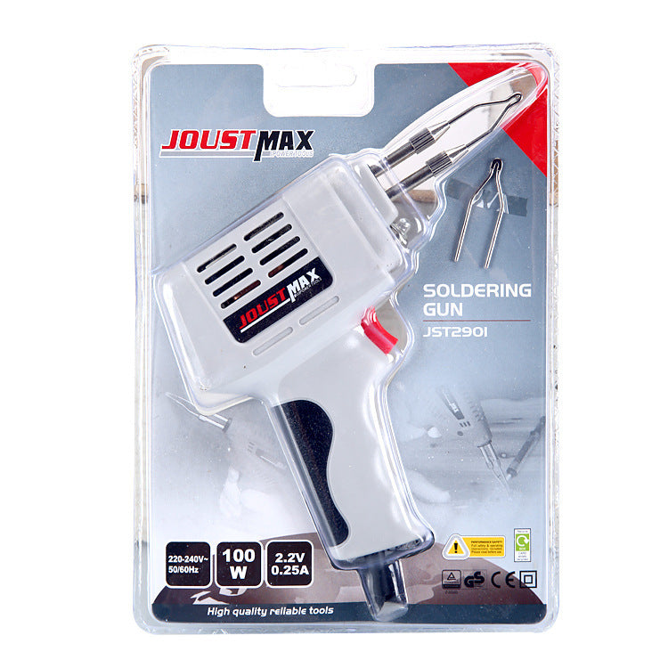 Electric soldering gun set, fast electric soldering gun set 100W solder gun, industrial grade high-power electric soldering gun, Luo iron