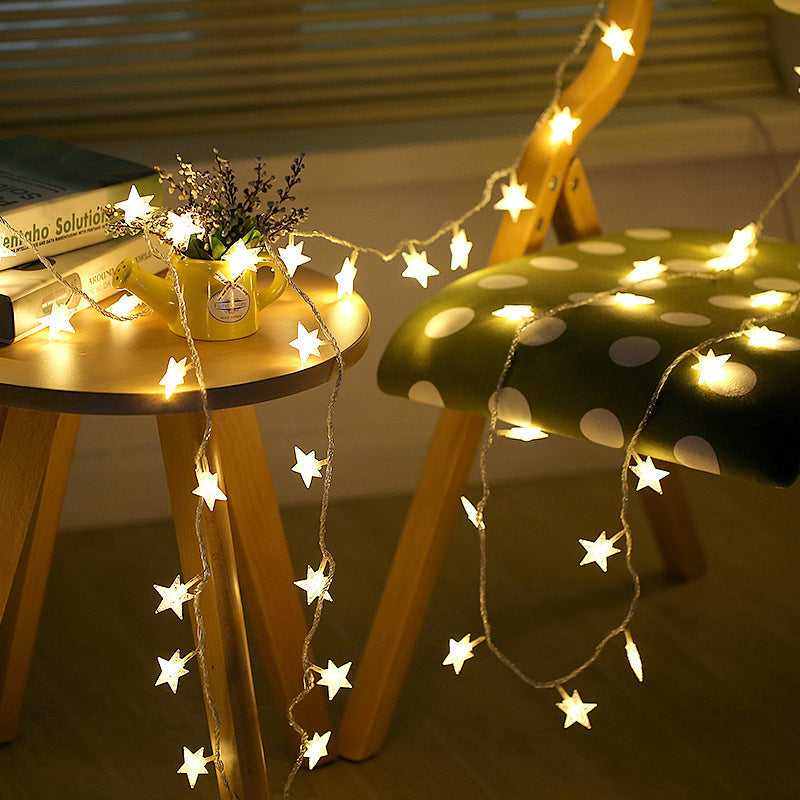 Factory direct sales led star lights string lights flashing lights gypsy star lights string New Year's holiday Christmas decorative lights string lights