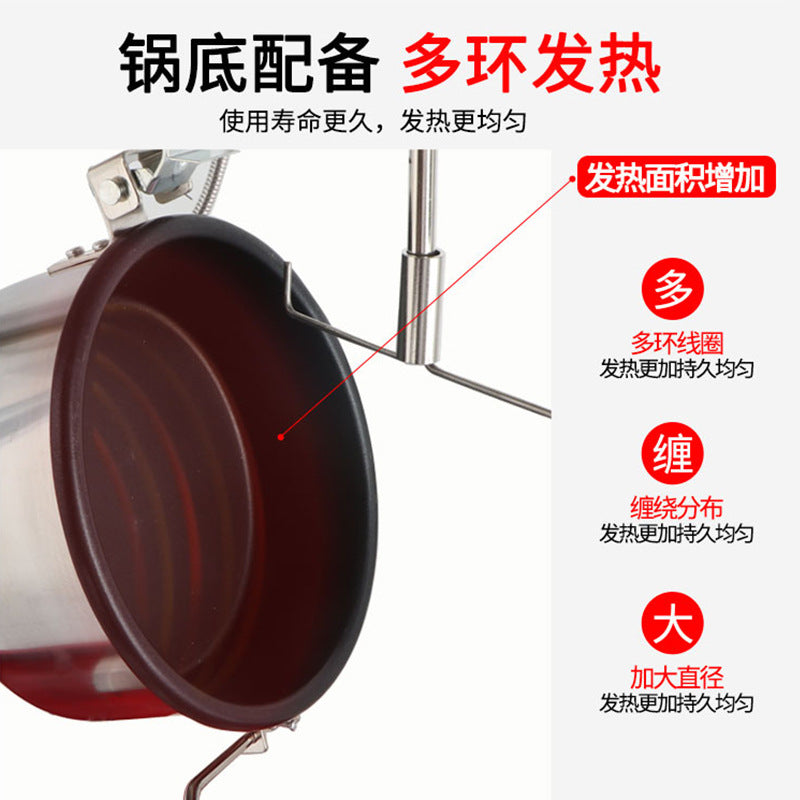 Commercial popcorn machine electric heating desktop automatic puffing machine spherical butterfly 110v american plug personalized cross-border popcorn machine