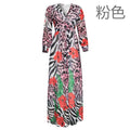 e-commerce:  &   new plus size summer printed maxi dress - african style plus size women's dress