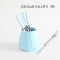 Blue embossed +5 silver