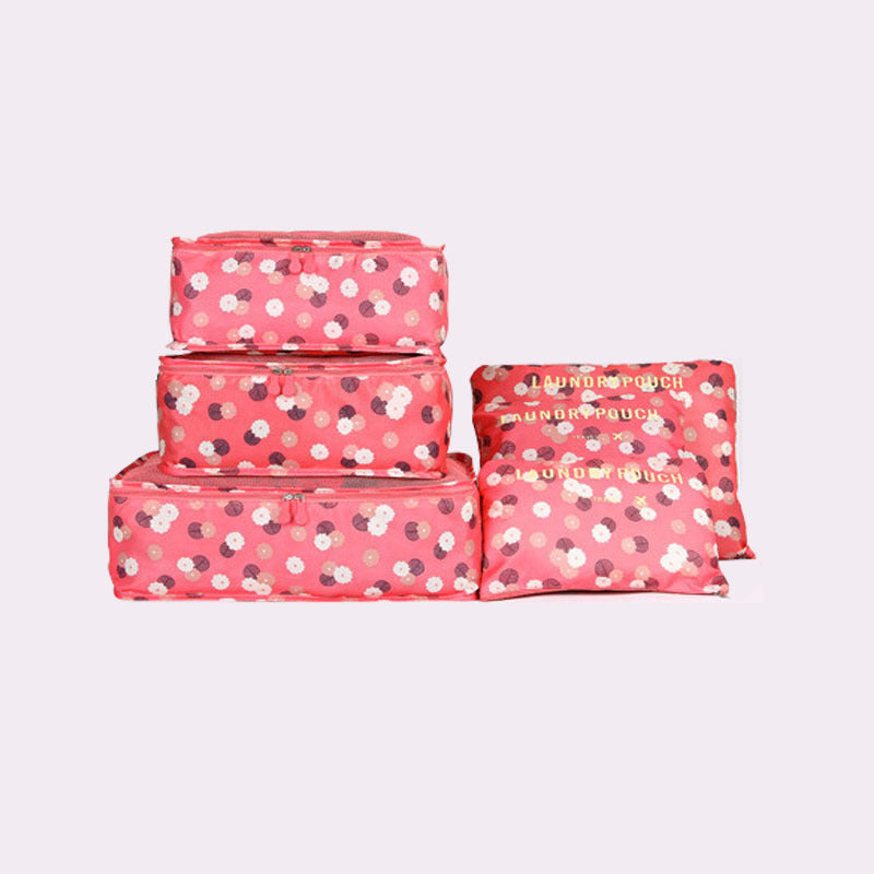 Spot wholesale six-piece set storage bag clothes storage bag travel supplies underwear bra finishing bag travel set