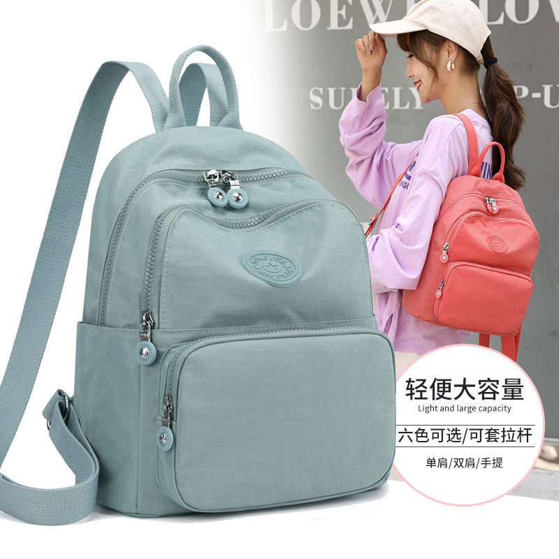 New Casual Women's Shoulder Handbag Lightweight Waterproof Nylon Bag Fashion Versatile Backpack Student School Bag
