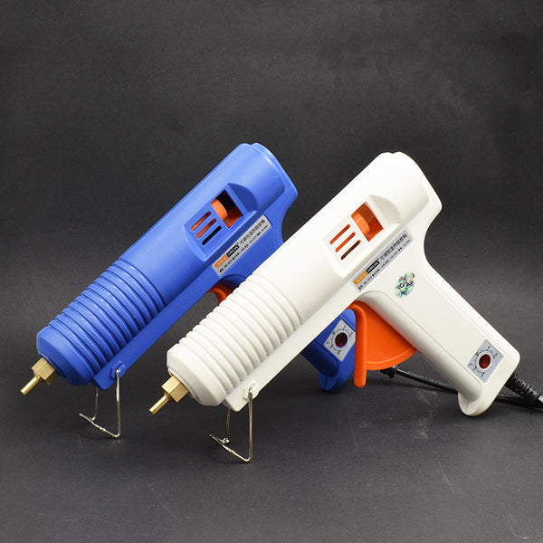 Temperature regulating hot melt glue gun 120w white constant temperature glue gun with indicator light high power glue tool sol machine