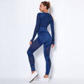 European and american seamless yoga outfit - shaping, quick-dry activewear set with butt-lifting, tight-fitting, striped, and cutout design - two-piece fitness leggings