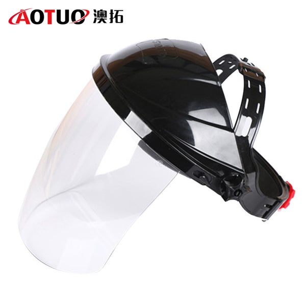 Transparent protective mask, head-mounted welding mask, protective ultraviolet welder welding cap, argon arc welding screen