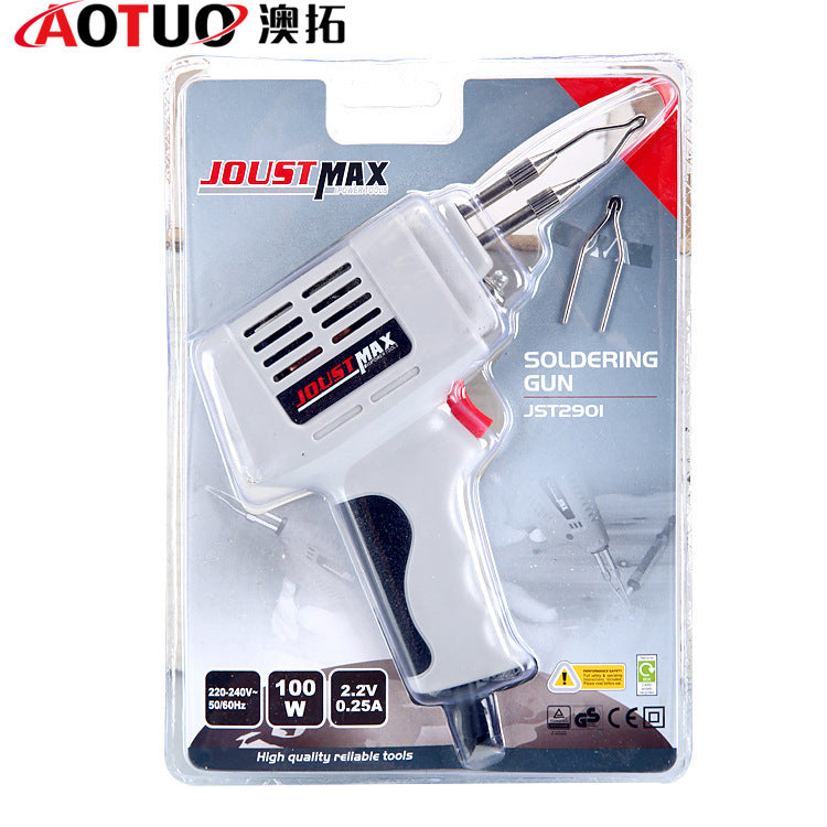 Electric soldering gun set, fast electric soldering gun set 100W solder gun, industrial grade high-power electric soldering gun, Luo iron