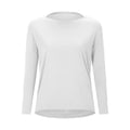 new arrival: double-sided nude feel loose fit long sleeve women's slimming breathable minimalist training fitness yoga top ds010