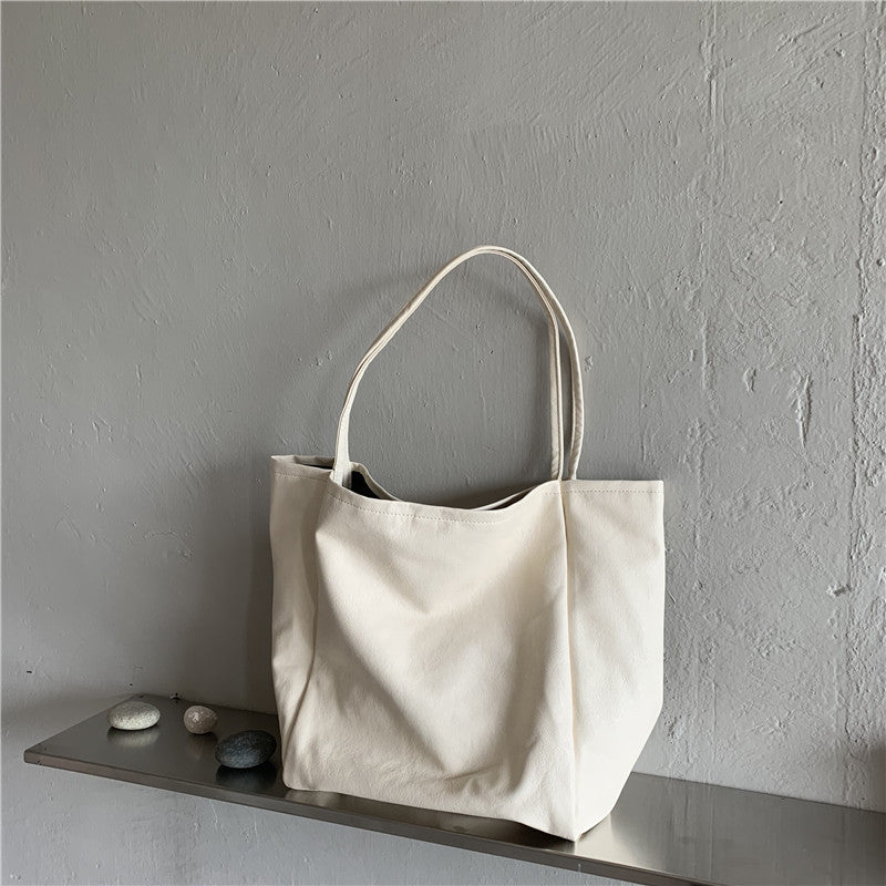 Bag Women's Bag New 2020 Crossbody Shoulder Bag Large Capacity Soft Leather Shopping Bag Versatile Solid Color Tote Bag