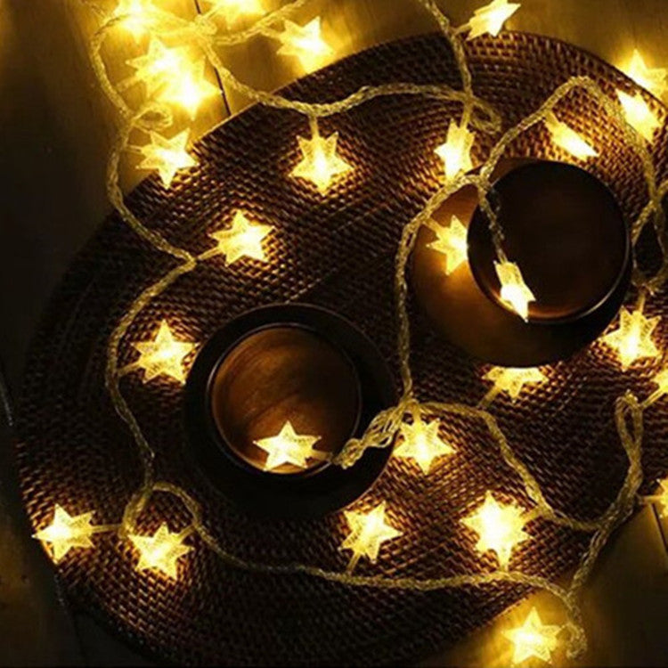 Factory direct sales led star lights string lights flashing lights gypsy star lights string New Year's holiday Christmas decorative lights string lights
