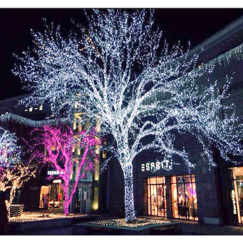 Manufacturer 24V low-voltage gypsy lights flashing lights string lights around the tree project lighting outdoor Christmas tree lights string decoration