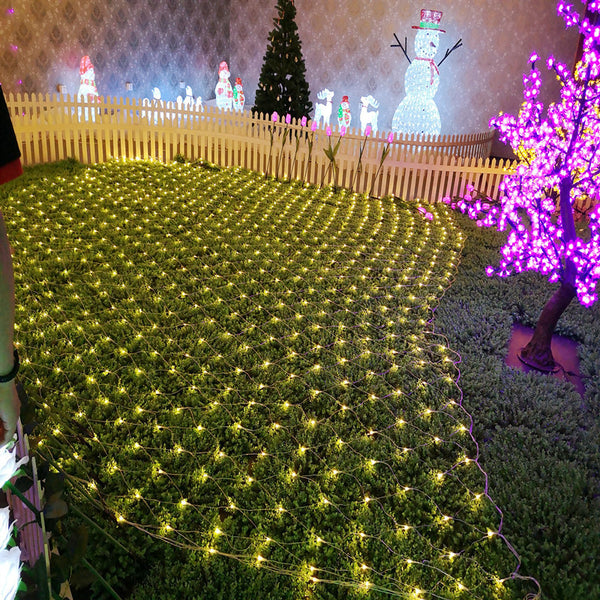 Factory direct sales LED fishing net light peacock net light colorful lawn Christmas outdoor festival wedding decoration waterproof light