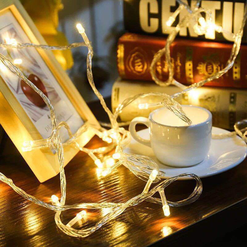 Outdoor waterproof LED lantern string star battery USB light string Christmas wedding decoration battery box lantern string