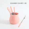 Pink flat + 5 silver