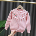 Girls' trendy outfit set: 2020 new style baby girl knitted cardigan and tulle skirt princess two-piece set
