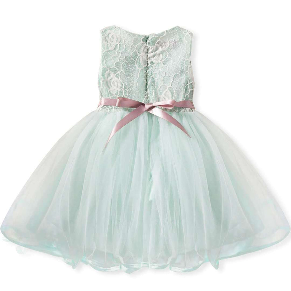 Girls' summer  korean style children's dress - sleeveless lace patchwork dress