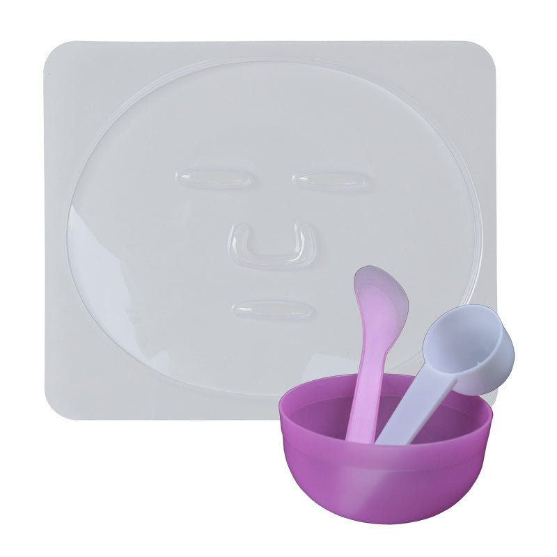 Beauty mask tool set: pvc mixing tray, mask bowl, mixing spatula, measuring spoon, seaweed mold - multifunctional combo