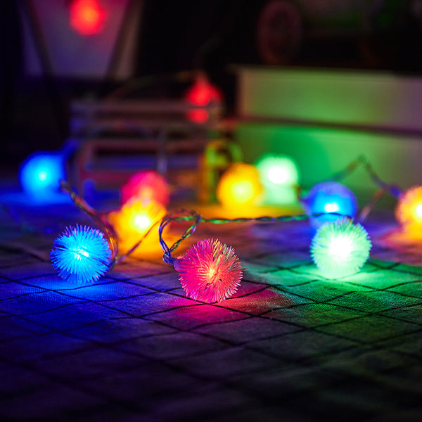 Factory wholesale led light string hairball dandelion lights holiday lights wedding decoration lights gypsy Christmas lights
