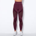 In stock! fashion cross-border seamless knittingsexystripes moisture-wicking yoga pants sports running fitness pants for women