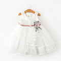 Girls' summer  korean style children's dress - sleeveless lace patchwork dress