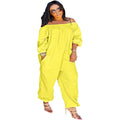 A6361: hot-selling women's fashion jumpsuit for cross-border e-commerce – european & american style,  trend, casual solid color, loose fit, drop shoulder