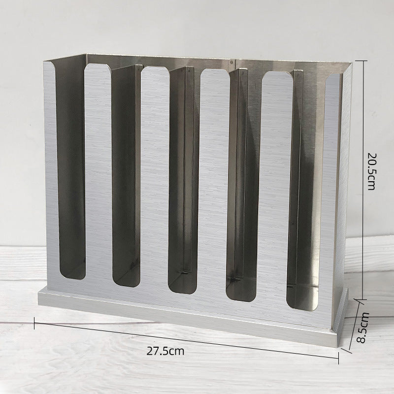 Square stainless steel ladle holder with lid - stainless steel spoon organizer - ladle box - spoon rest - commercial grade for restaurants and cafes