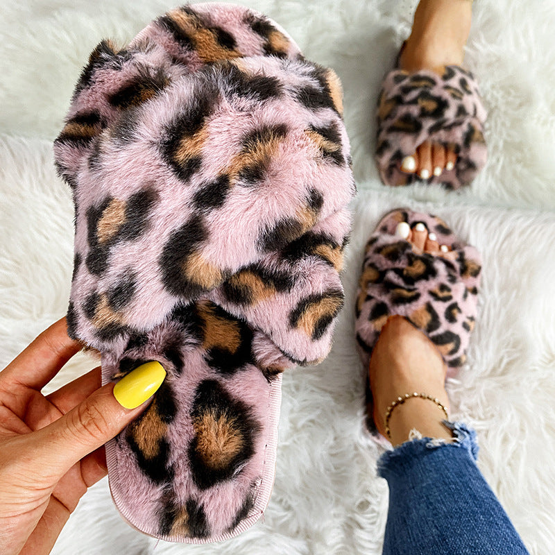 Women's faux fur slippers - 2024 summer european & american style, criss-cross design, flat sandals - hot seller on global trade platform