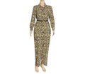 African women's plus size european and american cross-border sourcing slimming loose leopard print fashion casual jumpsuit with belt