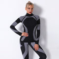 Clearance: european and american influencer-approved seamless knit sexy striped quick-dry yoga top - long sleeve activewear for running and fitness