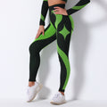 Clearance: european and american influencer-approved seamless knit sexy striped breathable moisture-wicking yoga pants for running, sports, and fitness