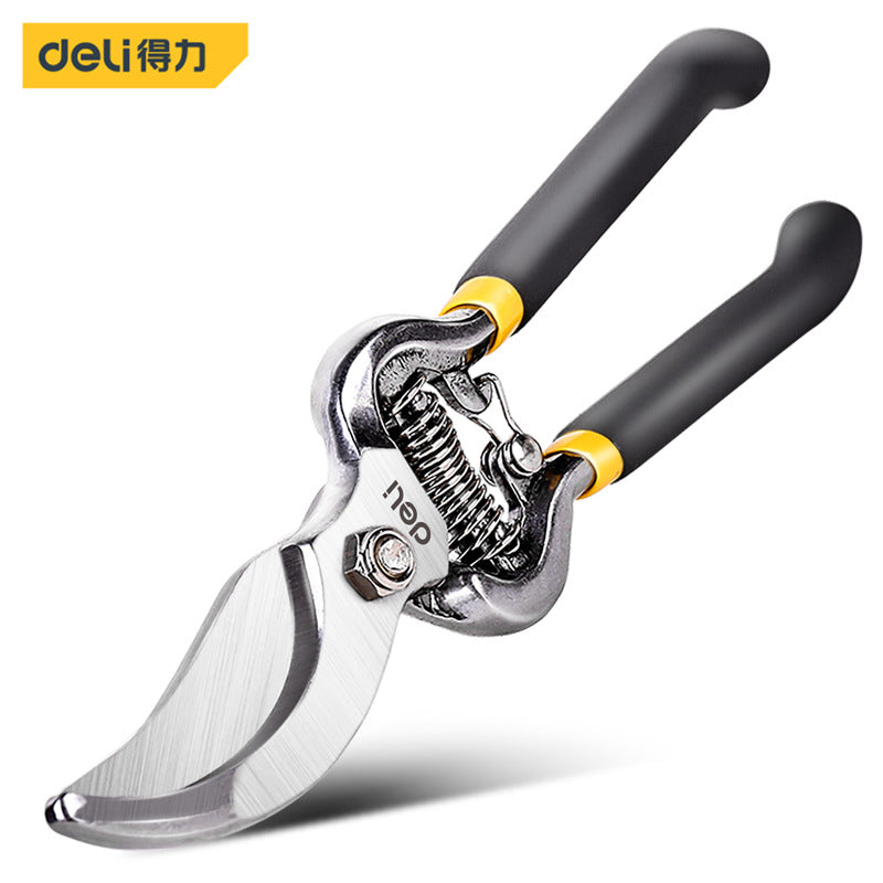 Deli garden pruning fruit tree picking fruit pruning scissors labor-saving pruning horticulture green plants flower pruning fruit tree branches large scissors