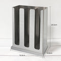 Square stainless steel ladle holder with lid - stainless steel spoon organizer - ladle box - spoon rest - commercial grade for restaurants and cafes