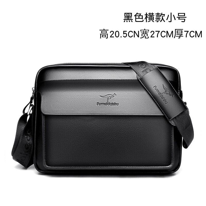 Bonnis Kangaroo New Men's Shoulder Bag Horizontal Business Casual Waterproof Men's Bag Crossbody Bag Wholesale Manufacturer