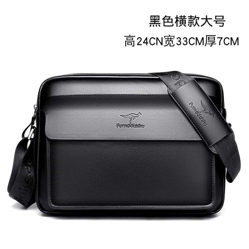 Bonnis Kangaroo New Men's Shoulder Bag Horizontal Business Casual Waterproof Men's Bag Crossbody Bag Wholesale Manufacturer