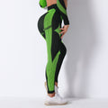 Amazon fashionhigh waist butt lift stretch tight yoga pants seamless knittingstripes peach butt lift yoga pants