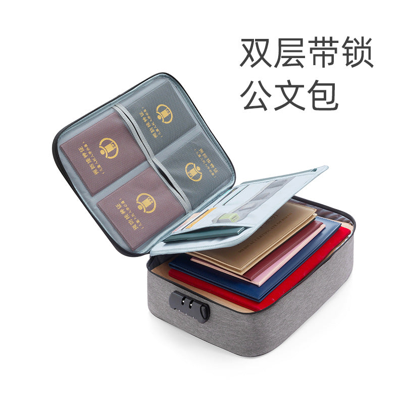 Invit.l Document Storage Bag Household Multi-layer Large Capacity Multifunctional Certificate Document Passport Card Bag Organizing Box