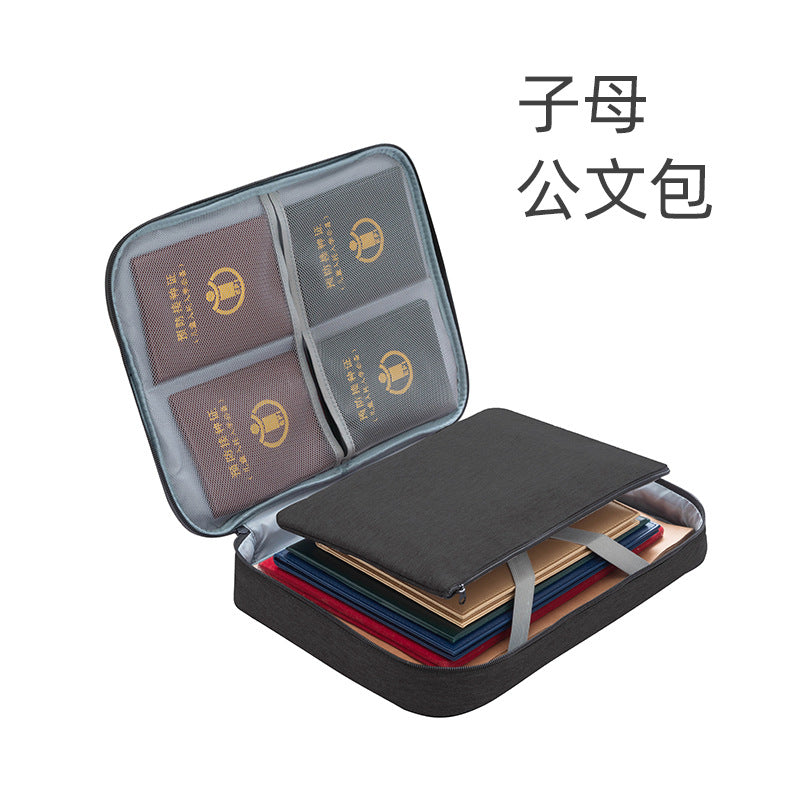 Invit.l Document Storage Bag Household Multi-layer Large Capacity Multifunctional Certificate Document Passport Card Bag Organizing Box