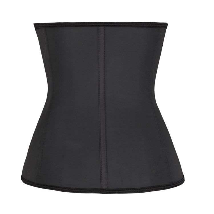 Rubber style 9 steel ribs waist clip girdle with 3-breasted waistband   cross-border supply slim waist