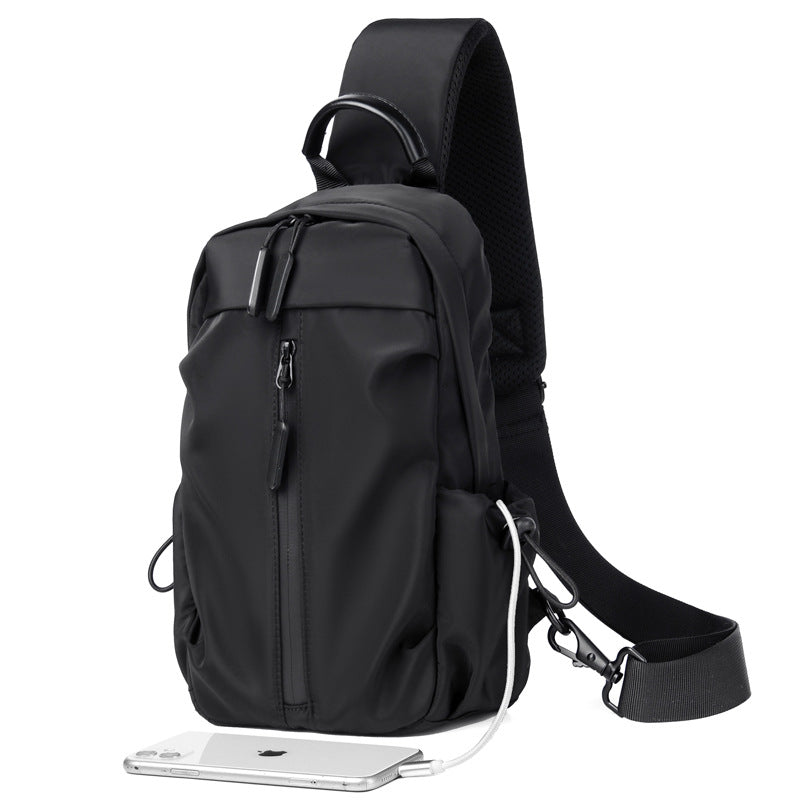New multi-functional sports and leisure breast bag men's shoulder bag oblique span bag practical large-capacity sports outdoor bag