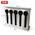 Square stainless steel ladle holder with lid - stainless steel spoon organizer - ladle box - spoon rest - commercial grade for restaurants and cafes